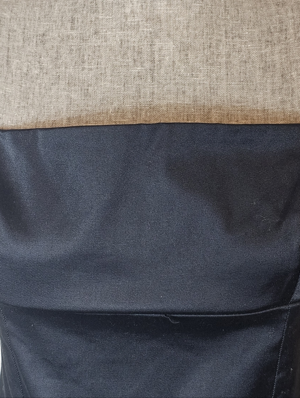 Dollhouse Black Satin Cami Top Size L Vintage Y2K Minimalist NWT Deadstock Shiny - Picture 3 of 11